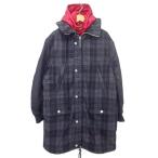  Armani Exchange внутренний стандартный прекрасный товар проверка с хлопком пальто двойной капот необычность материалы USA L угольно-серый красный A1105 мужской 