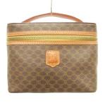  Celine CELINE Vintage Macadam рисунок косметичка ручная сумочка Италия производства чай Brown женский 
