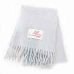 ショッピングフリル マルニ MARNI 美品 アルパカ マフラー フリル イタリア製 厚手 ライトブルー レディース