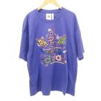 アディダスオリジナルス adidas originals ラブ ユナイツ トレフォイル プリント Tシャツ 薄手 XLサイズ 紫 パープル ■GY61 メンズ