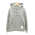 DOUBLE SKIS двойной лыжи капот Parker сделано в Японии одноцветный толстый 46 примерно XL размер серый #GY61 мужской 