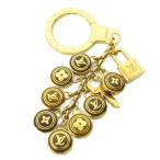 ルイヴィトン LOUIS VUITTON M65387 ポルトクレバスティーユ キーホルダー チャーム イタリア製 ゴールドカラー ☆AA★