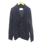  in износ toINHERIT шерсть вязаный кардиган длинный рукав одноцветный толстый M размер темно-синий темно-синий мужской 