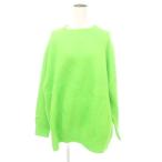 ショッピングzara ザラ ZARA 美品 長袖 ニット セーター ビビットカラー Mサイズ ライトグリーン レディース