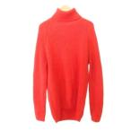 ショッピングzara ザラ ZARA タートルネック ニット セーター 長袖 無地 厚手 Mサイズ 赤 レッド レディース