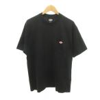 ダントン DANTON ワンポイント Tシャツ 半袖 Lサイズ 黒 ブラック ■GY99