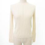 ユニクロ UNIQLO 長袖 ニット 無地 ショート丈 薄手 Mサイズ ベージュ ■GY99 レディース