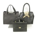  кожаная сумка 3 позиций комплект портфель сумка чёрный черный ORG женский 