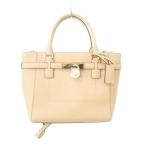 ショッピングハミルトン マイケルコース MICHAEL KORS 美品 ハミルトン サッチェル 2WAY ハンドバッグ マルチポケット 35F7GHXT2L ベージュ ■GY47 レディース