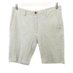  The лама nZARA MAN половина шорты одноцветный Zip выше тонкий M~L размер серый мужской 