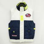 ショッピングsailing トミーヒルフィガー TOMMY HILFIGER SAILING GEAR 90s セーリング ジップアップ ベスト ジャケット ナイロン M ネイビー ホワイト メンズ