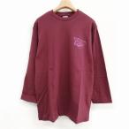 未使用品 キャリー CALEE CL-21SS039 Smooth fabric set in 3/4 sleeve t-shirt 七分袖 Tシャツ ワンポイント S バーガンディー メンズ