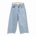 ザラ ZARA デニムパンツ ジーンズ ジーパン ヴィンテージ加工 36 S ライトブルー /UO 1023 レディース