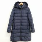 ユニクロ UNIQLO 212-419852 ウルトラライトダウン フーデット コート ダウンコート 美品 S ネイビー レディース