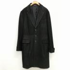 ポールスミス PAUL SMITH LONDON ヌバック レザー チェスターコート L ブラック メンズ
