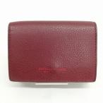 ボッテガヴェネタ BOTTEGA VENETA 三つ折り 財布 コンパクト ウォレット ボルドー系 メンズ レディース