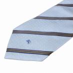  Burberry Black Label BURBERRY BLACK LABEL прекрасный товар галстук широкий галстук шелк полоса точка шланг .? бизнес оттенок голубого X