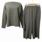 p pra PUPULA cut and sewn выставить длинный рукав укороченные брюки 38 M соответствует чай Brown X женский 