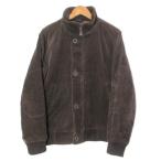  Ships с хлопком вельвет жакет блузон обратная сторона стеганое полотно sinsa rate Zip выше воротник-стойка патрубок patch M чай 