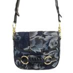 ショッピングchloe シーバイクロエ SEE BY CHLOE 23SS サドルバッグ ショルダーバッグ デニム ネイビー 美品 レディース