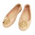 トリーバーチ TORY BURCH キルティング フラットシューズ バレエシューズ パンプス 美品 6.5 M ピンクベージュ系 レディース