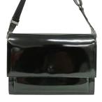 ショッピングgucci グッチ GUCCI パテントレザー ショルダーバッグ ブラック メンズ レディース