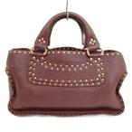 セリーヌ CELINE ブギーバッグ スタッズ ハンドバッグ ブラウン 赤茶系 レディース