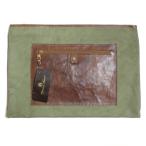  I gna-AIGNER парусина x кожа клатч ручная сумочка сумка Logo A4 место хранения bai цвет хаки Brown /X женский 