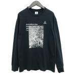 ナイキエーシージー NIKE ACG FN7319-010 NRG FOREST L/S SHIRT ロングスリーブ Tシャツ ロンT M ブラック メンズ