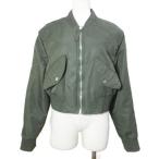  Zara ZARA Bomber жакет Short с хлопком блузон Zip выше XS 160/80A оливковый /X женский 