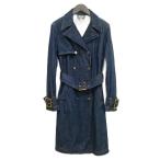 ディー&ジー ドルガバ ドルチェ&ガッバーナ D&G デニム トレンチコート 42 ネイビー インディゴ レディース