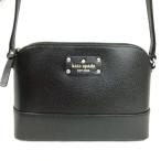 ケイトスペード KATE SPADE クロスボディ ショルダーバッグ ウェルズリー ハンナ WKRU2895 黒 ブラック ゴールドカラー金具 レディース