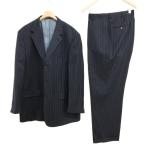 kenes call Kenneth Cole полоса одиночный 3B костюм выставить жакет слаксы USA производства 46 R большой размер темно-синий мужской 