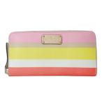 ショッピングケイトスペード ケイトスペード KATE SPADE 長財布 ラウンドファスナー PVC 小銭入れあり マルチボーダー マルチカラー /X レディース