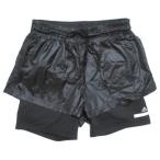  шорты внутренний трико имеется Layered бег одежда спорт одежда нейлон Logo принт XS чёрный черный /X