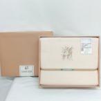  машина safi ole CASAFIORE боа простыня акрил 100% 140×240cm цветок .? оттенок бежевого сделано в Японии 