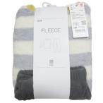 未使用品 ユニクロ タグ付き 24AW キッズ フリースセット 172-470391 トップス 長袖 ロングパンツ ルームウェア パジャマ ボーダー