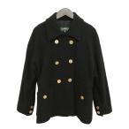 シャネル CHANEL ヴィンテージ ココシャネルコインボタン ダブルブレスト ジャケット コート ブラック レディース
