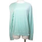 ショッピングzara ザラ ZARA ニット シルクコットン 長袖 プルオーバー 薄手 クルーネック M 170/88A ミントグリーン /X レディース