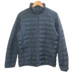  Uniqlo UNIQLO 18AW Ultra свет пуховик Zip выше воротник-стойка нейлон M темно-синий темно-синий 311-409323 /X мужской 