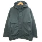  Uniqlo UNIQLO +J 20AW hybrid down большой размер парка жакет Zip выше M темно-зеленый 311-436104 /X мужской 