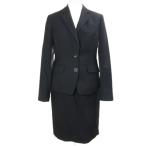  Person's костюм стиль lik route костюм tailored jacket необшитый на спине узкая юбка колено длина шерсть 9 M соответствует чёрный черный /X