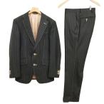 azabu tailor лен ткань Tailor skya bar SCABAL ткань полоса одиночный 2B костюм выставить 44 / 76 уголь мужской 