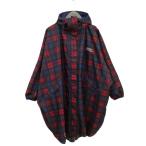  Polo Ralph Lauren POLO RALPH LAUREN плащ дождь пончо проверка Logo one отметка M/L женский 