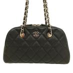 シャネル CHANEL チェーン クラッチ シャイニー グレ