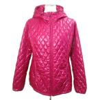  Uniqlo UNIQLO прекрасный товар diamond стеганое полотно с хлопком жакет Zip выше f-ti-S розовый лиловый /X женский 