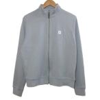  foot Joy FootJoy Zip вязаный жакет Golf одежда воротник-стойка ребра Logo .? L серый /X мужской 