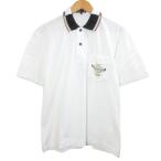  Dux DAKS рубашка-поло Golf одежда трикотаж с коротким рукавом земля .? M белый белый черный бежевый /X мужской 
