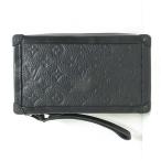  Louis Vuitton LOUIS VUITTON хорошая вещь soft багажник сцепление toliyon кожа M68986 сумка черный чёрный монограмма RFID