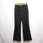  свободный z mart Free's Mart стрейч semi flare pants S чёрный черный молния fly подкладка имеется женский 